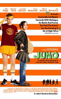 Capa-do-filme-Juno-que-traz-menina-gestante-e-rapaz-com-traje-esportivo-juntos