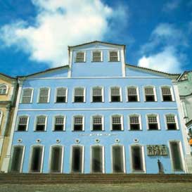 Fachada da Fundação Casa de Jorge Amado