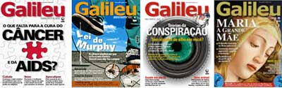 Capa-de-quatro-Revistas-Galileu-sendo-os-titulos-Cancer-Aids-Lei-de-Murphy-Conspiracao-e-Maria-grande-Mae