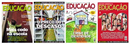 Capa-de-quatro-capas-da-Revista-Educacao-sendo-Mais-cedo-na-escola-O-preco-do-descaso-Crise-de-identidade-Educacao-100