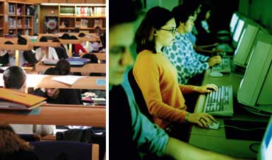 Imagem-de-estudantes-em-frente-ao-computador-e-outros-dormindo-em-sala-de-aula