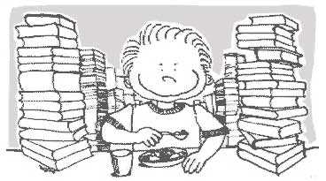 Desenho-de-menino-se-alimentando-sorrindo-junto-aos-livros