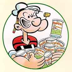 Popeye-segurando-latas-de-espinafre