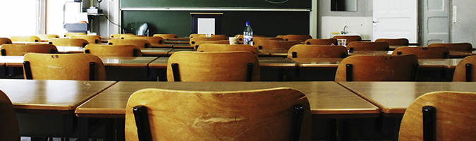 sala de aula vazia