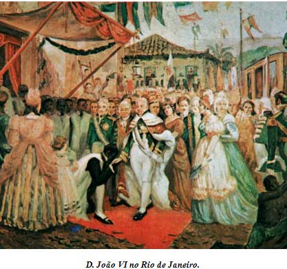 Desenho-de-D-Joao-VI-no-Rio-de-Janeiro