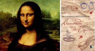 Imagem-da-Mona-Lisa-e-Cadernos-de-Receitas-de-Leonardo-Da-Vinci