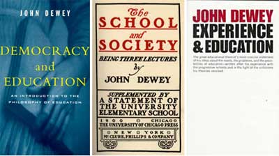 Imagem-das-capas-de-tres-livros-de-John-Dewey