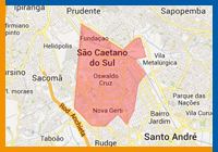 Mapa de So Caetano do Sul