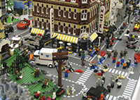 cidade formado por peas de lego