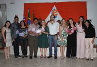 Foto do evento de entrega de certificados