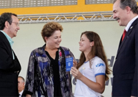 Foto da presidenta Dilma em Cear-Mirim