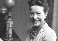 foto da filosofa Simone de Beauvoir 